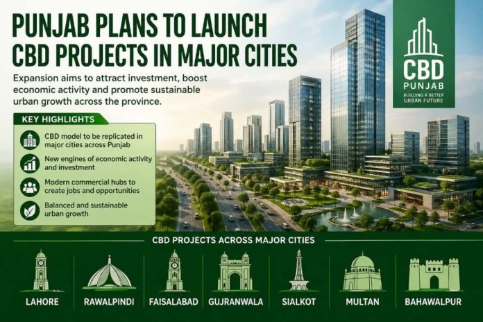 Lahore Central Business District development project infrastructure view